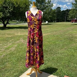 Purple Dress With Flowers
